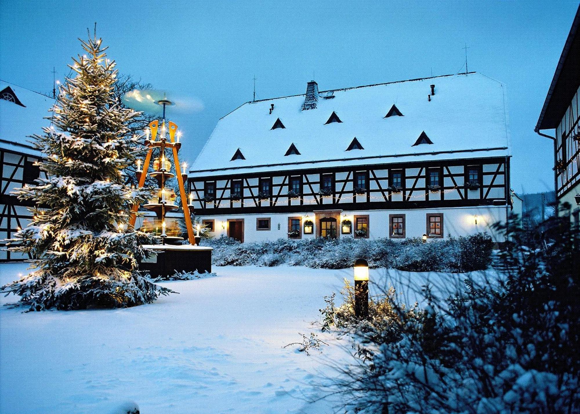 Hotel Folklorehof Chemnitz Exterior photo